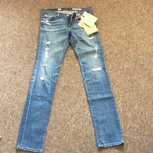 AG Adriano Goldschmied Sz 28 distressed jeans